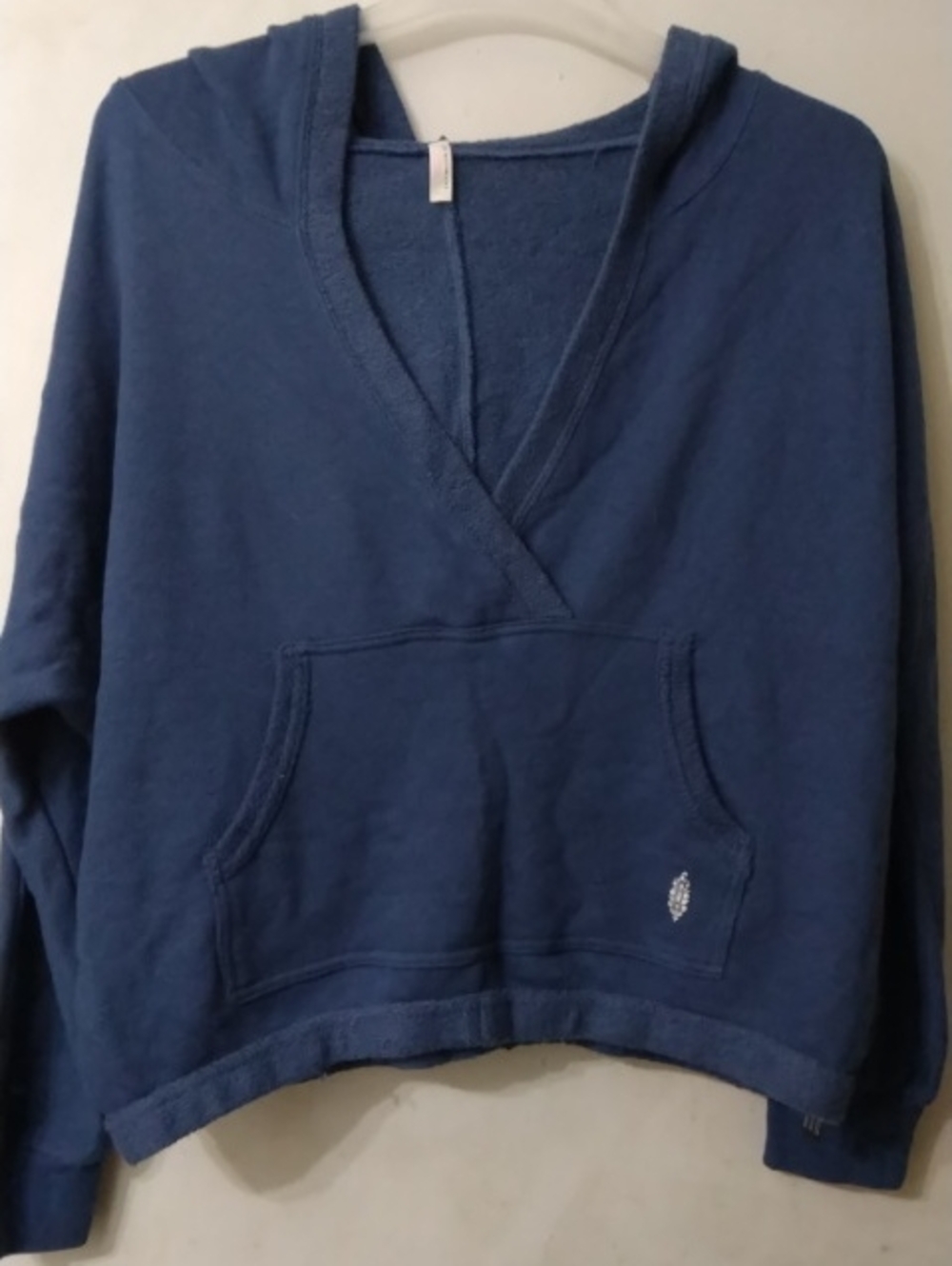 Women’s FP Movement By Free People Brand Blue Hooded Pullover Sweater Size M